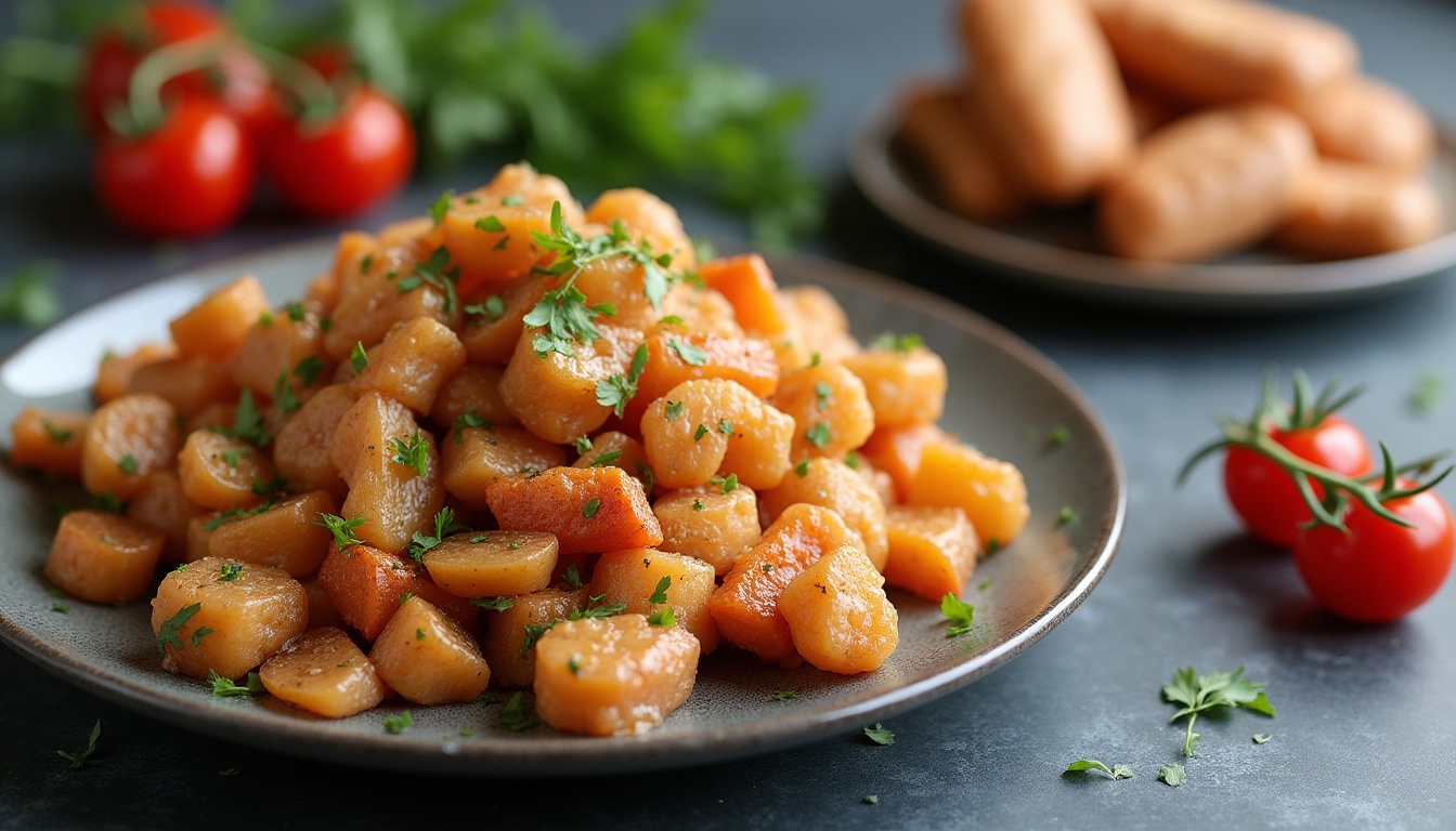 O selecție variată de mâncare rapidă și gustoasă, gata de servit, aranjată estetic pe o masă de bucătărie.