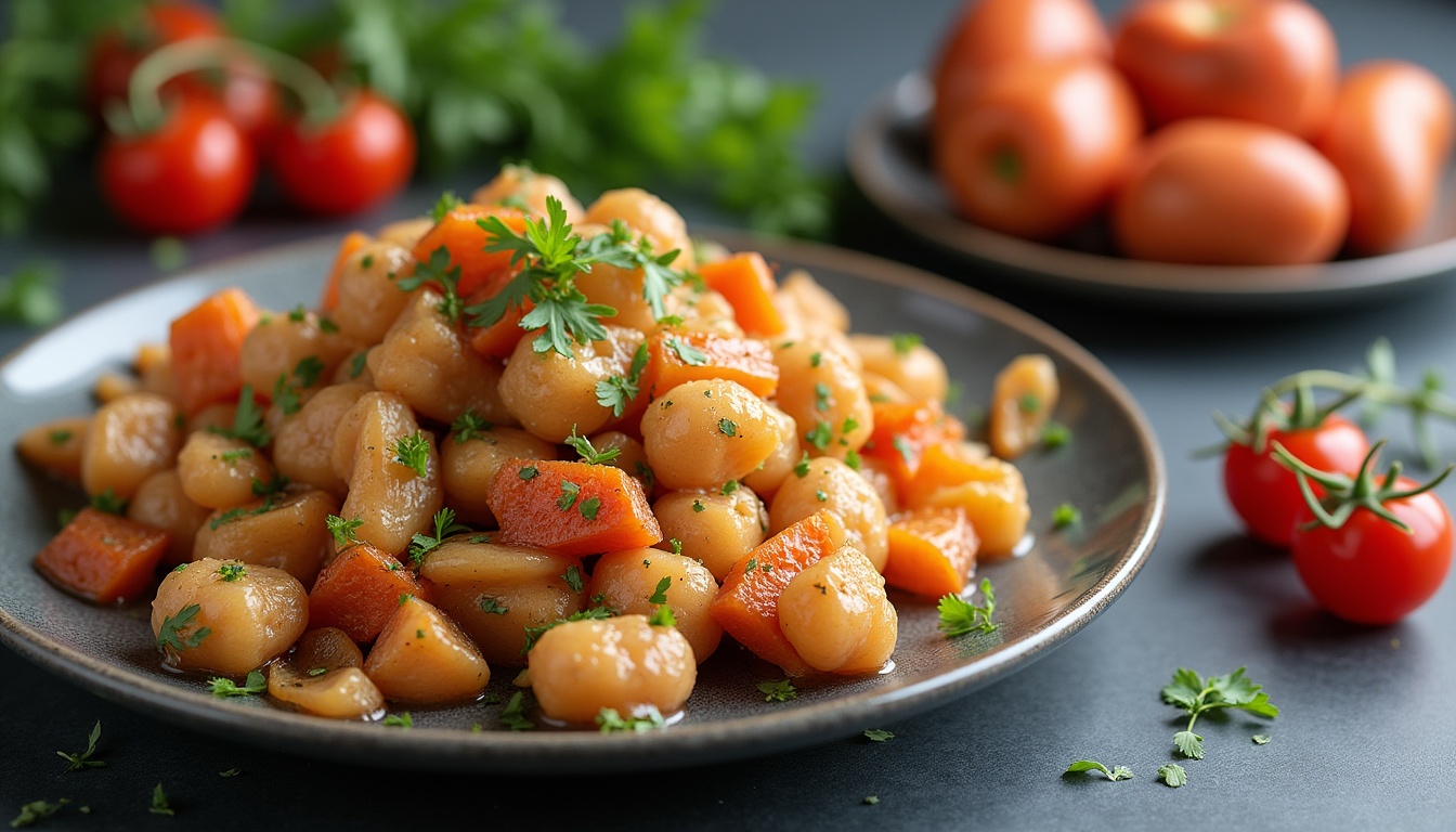 O selecție de ingrediente proaspete și ustensile de bucătărie, sugerând prepararea rapidă de rețete culinare.